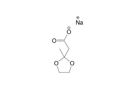 1,3-Dioxolane-2-acetic acid, 2-methyl-, sodium, salt