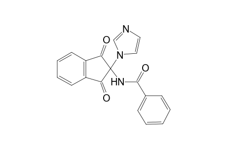 N-[2-(1H-imidazol-1-yl)-1,3-dioxo-2,3-dihydro-1H-inden-2-yl]benzamide