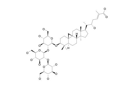 3-BETA-O-[BETA-D-GLUCOPYRANOSYL-(1->2)-BETA-D-GLUCOPYRANOSYL-(1->2)-BETA-D-GLUCOPYRANOSYL]-22-S-HYDROXYCYCLOART-24E-EN-26-OIC-ACID