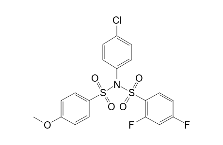 N-(p-chlorophenyl)-2,4-difluoro-4'-methoxydibenzenesulfonamide