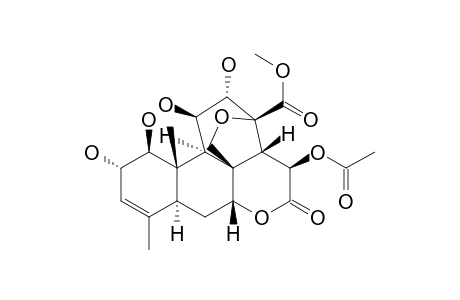 2H-3,11c-(Epoxymethano)phenanthro[10,1-bc]pyran, picras-3-en-21-oic acid deriv.