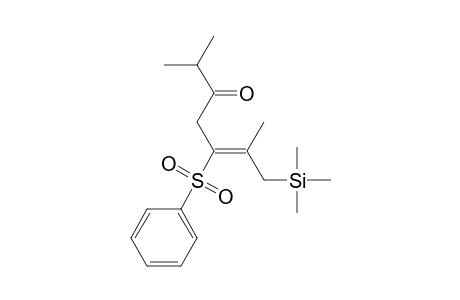 5-Hepten-3-one, 2,6-dimethyl-5-(phenylsulfonyl)-7-(trimethylsilyl)-