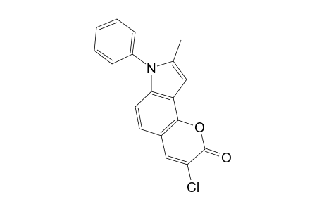3-chloro-8-methyl-7-phenylpyrano[2,3-e]indol-2(7H)-one