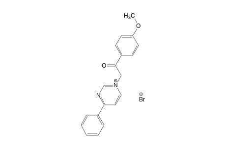 1-(p-methoxyphenacyl)-4-phenylpyrimidinium bromide