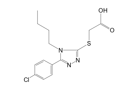 {[4-BUTYL-5-(p-CHLOROPHENYL)-4H-1,2,4-TRIAZOL-3-YL]THIO}ACETIC ACID