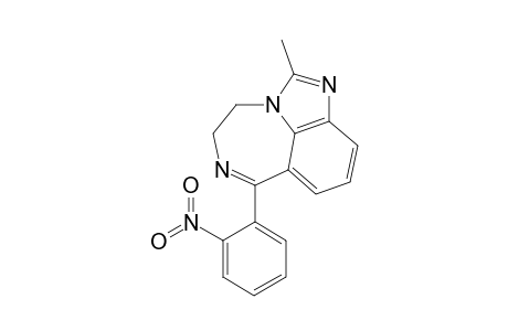 Imidazo[4,5,1-jk][1,4]benzodiazepine, 4,5-dihydro-2-methyl-7-(2-nitrophenyl)-