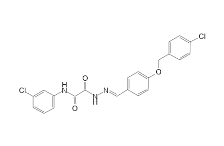 acetic acid, [(3-chlorophenyl)amino]oxo-, 2-[(E)-[4-[(4-chlorophenyl)methoxy]phenyl]methylidene]hydrazide