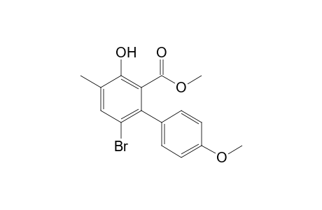 6-Bromo-3-hydroxy-4'-methoxy-4-methylbiphenyl-2-carboxylic Acid Methyl Ester
