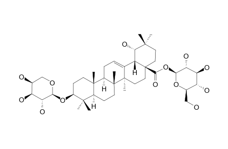 3-BETA-[(ALPHA-L-ARABINOPYRANOSYL)-OXY]-19-ALPHA-HYDROXYOLEAN-12-EN-28-OIC-ACID-28-BETA-D-GLUCOPYRANOSYLESTER