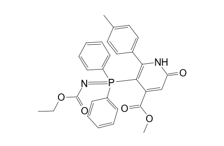 4-Pyridinecarboxylic acid, 5-[N-(ethoxycarbonyl)-P,P-diphenylphosphinimyl]-1,2-dihydro-6-(4-methylphenyl)-2-oxo-, methyl ester