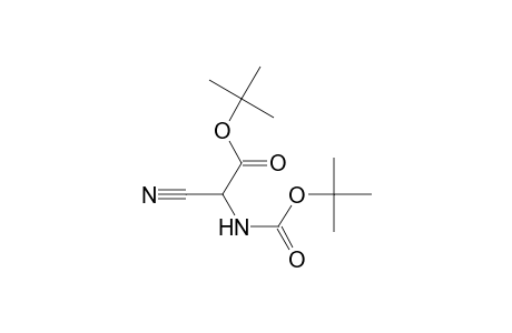 Acetic acid, cyano[[(1,1-dimethylethoxy)carbonyl]amino]-, 1,1-dimethylethyl ester, (.+-.)-