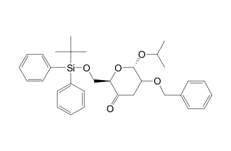 3-Benzyloxy-2-(isopropyloxy)-6-[(tert-butyldiphenylsiloxy)methyl]tetrahydro-2H-pyran-5-one