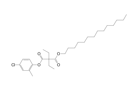 Diethylmalonic acid, 4-chloro-2-methylphenyl tetradecyl ester