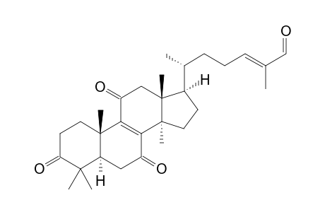 LUCIALDEHYDE-D;3,7,11-TRIOXO-5-ALPHA-LANOSTA-8,24-DIENE-26-AL