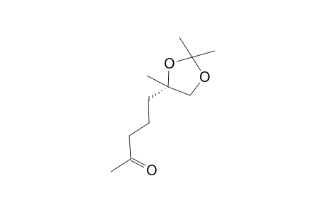 5-(2,2,4-Trimethyl-1,3-dioxlan-4-yl)pentan-2-one