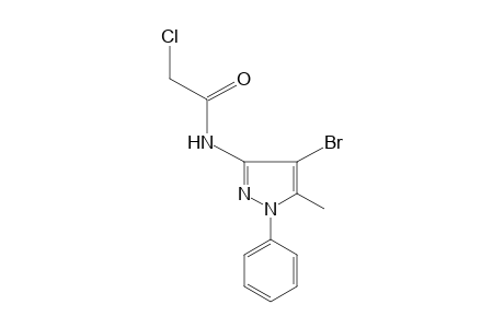 N-(4-bromo-5-methyl-1-phenylpyrazol-3-yl)-2-chloroacetamide