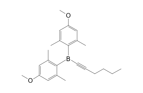 Hex-1-ynyl-bis(4-methoxy-2,6-dimethyl-phenyl)borane