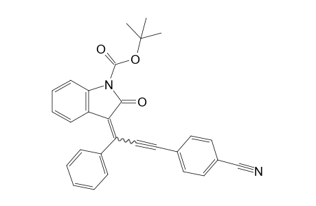 tert-Butyl 3-(3-(4-cyanophenyl)-1-phenylprop-2-ynylidene)-2-oxoindoline-1-carboxylate