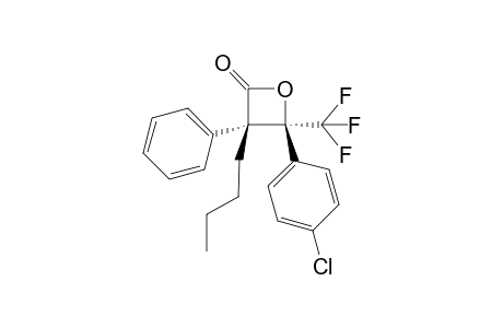 (3S,4S)-3-butyl-4-(4-chlorophenyl)-3-phenyl-4-(trifluoromethyl)oxetan-2-one