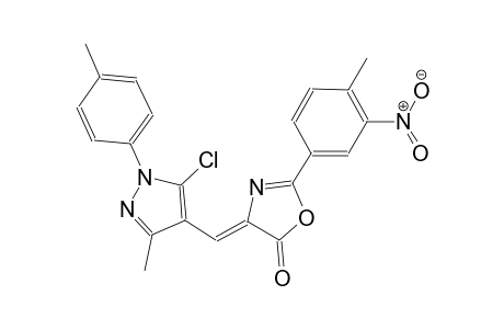 5(4H)-oxazolone, 4-[[5-chloro-3-methyl-1-(4-methylphenyl)-1H-pyrazol-4-yl]methylene]-2-(4-methyl-3-nitrophenyl)-, (4Z)-