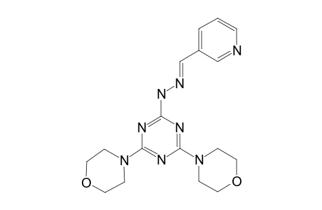 (4,6-dimorpholino-s-triazin-2-yl)-[(E)-3-pyridylmethyleneamino]amine