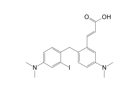 5-(N,N-Dimethyl)-2-[4-(N,N-dimetyl)-2-(2-carboxyethenyl)benzyl]benzene 2-iodinium