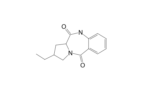 8-ethyl-6a,7,8,9-tetrahydro-5H-pyrrolo[2,1-c][1,4]benzodiazepine-6,11-dione