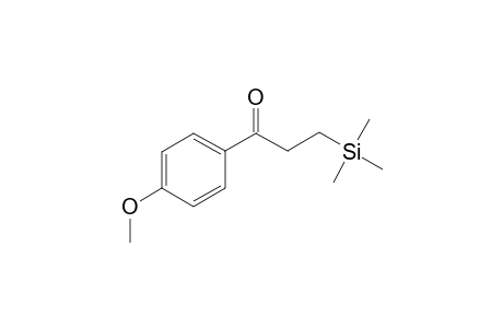 1-(4-Methoxyphenyl)-3-(trimethylsilyl)propan-1-one