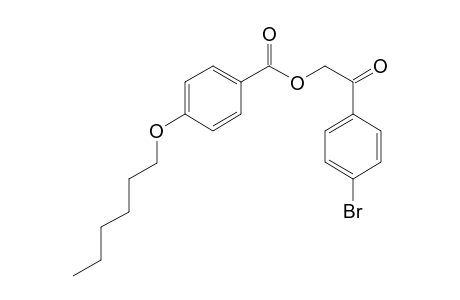 Benzoic acid, 4-(hexyloxy)-, 2-(4-bromophenyl)-2-oxoethyl ester