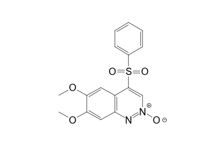 6,7-dimethoxy-4-(phenylsulfonyl)cinnoline, 2-oxide