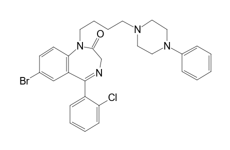 2H-1,4-Benzodiazepin-2-one, 7-bromo-5-(2-chlorophenyl)-1,3-dihydro-1-[4-(4-phenylpiperazin-1-yl)butyl]-