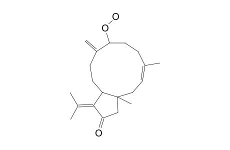 CALYCULATINE;7-(S)-HYDROPERPXY-13-BETA-1-(S),11-(R)-DOLABELLA-3-(E),8-(17),12-(18)-TRIENE