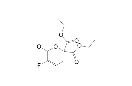 3-Fluoro-2-hydroxy-2,5-dihydropyran-6,6-dicarboxylic acid diethyl ester