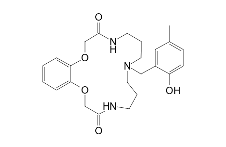 8-(2'-Hydroxy-5'-methylbenzyl)-5,6,7,8,9,10,11,12-octahydro-2H-1,15,4,8,12-benzodioxatriazacycloheptadecine-3,13(4H,14H)-dione