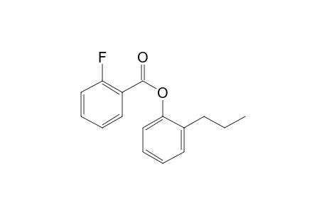 2-Fluorobenzoic acid, 2-propylphenyl ester