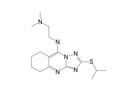 5-(2-DIMETHYLAMINO)-ETHYLAMINO-2-(1-METHYLETHYLTHIO)-6,7,8,9-TETRAHYDRO-1,2,4-TRIAZOLO-[5,1-B]-QUINAZOLINE