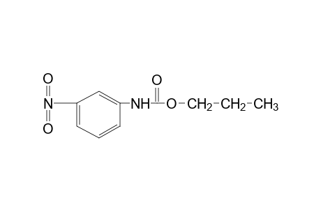 m-nitrocarbanilic acid, propyl ester