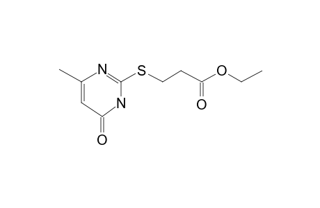 Ethyl 3-[(4-methyl-6-oxo-1,6-dihydro-2-pyrimidinyl)sulfanyl]propanoate #