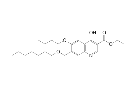 6-butyl-7-[(heptyloxy)methyl]-4-hydroxy-3-quinolinecarboxylic acid, ethyl ester