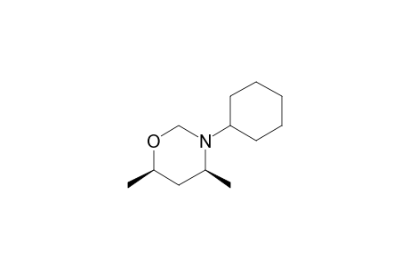 (4S,6R)-3-cyclohexyl-4,6-dimethyl-1,3-oxazinane