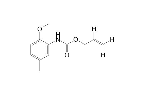2-methoxy-5-methylcarbanilic acid, allyl ester