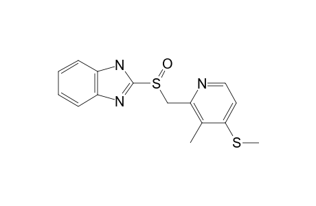 METHYLTHIO_IMPURITY;2-[[(3-METHYL-4-(METHYLTHIO)-2-PYRIDINYL)-METHYL]-SULFINYL]-1-H-BENZIMIDAZOLE