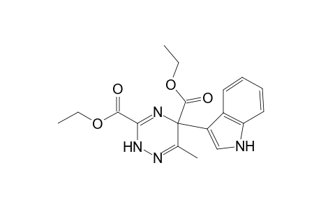 1,2,4-Triazine-3,5-dicarboxylic acid, 2,5-dihydro-5-(1H-indol-3-yl)-6-methyl-, diethyl ester