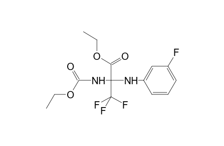 Propanoic acid, 2-[(ethoxycarbonyl)amino]-3,3,3-trifluoro-2-[(3-fluorophenyl)amino]-, ethyl ester