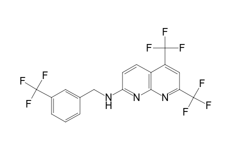 2,4-BIS(TRIFLUOROMETHYL)-7-{[m-(TRIFLUOROMETHYL)BENZYL]AMINO}-1,8-NAPHTHYRIDINE
