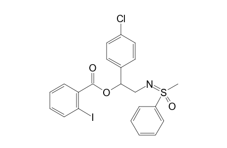 2-(S-Methyl-S-phenyl)sulfoximidoyl-1-(4-chlorophenyl)ethyl 2-iodobenzoate