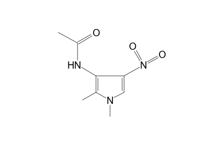 3-ACETYLAMINO-1,2-DIMETHYL-4-NITROPYRROL