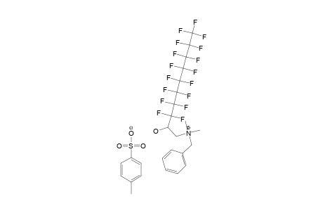 2-HYDROXYL-2-PERFLUOROACETYL-ETHYL-BENZYL-DIMETHYL-AMMONIUM-TOSYLATE