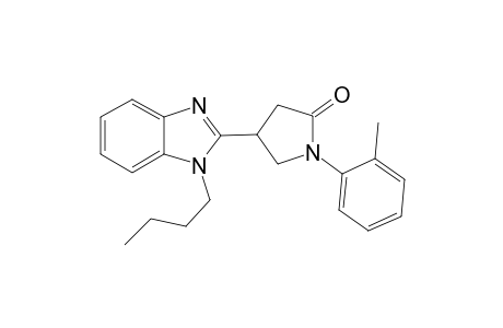 2-Pyrrolidinone, 4-(1-butyl-1H-1,3-benzimidazol-2-yl)-1-(2-methylphenyl)-