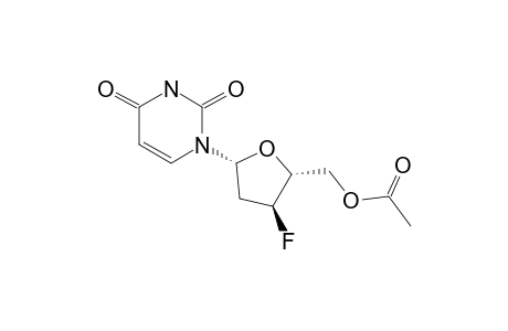 5'-o-Acetyl-2',3'-dideoxy-3'-fluorouridine